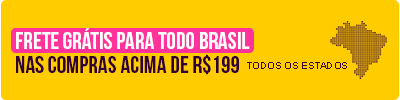 Banner frete grátis para todo o Brasil nas compras acima de R$199.